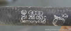 volkswagen spares  251 265 053 C  VW T25 water hose part number code.JPG (108209 bytes)