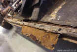 1972 VW Beetle Restoration body welded to floor.jpg (176475 bytes)