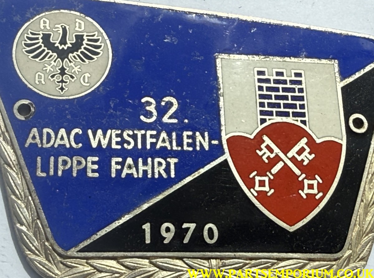 German ADAC grill badge 1970 Westfalen Lippe fahrt - Image 4