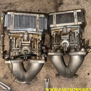 Pair Weber Brevettato 40IDF carburettors with manifolds & linkage air cooled vw