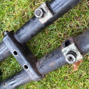 VW Beetle front axle beam adjustable narrowed king and link pin