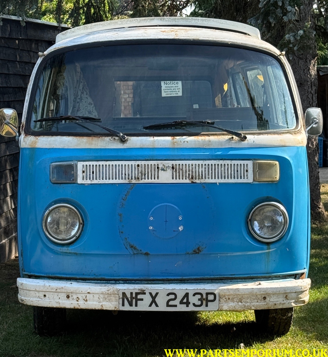 Rusty VW Bay window T2 Camper project / spares or repairs - pop top bus cheap Bay